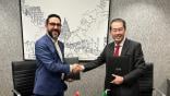 Roberto José Silveira Honorato (left), Head of Airworthiness Department of ANAC and Tay Tiang Guan, 1 Deputy Director-General of CAAS. 